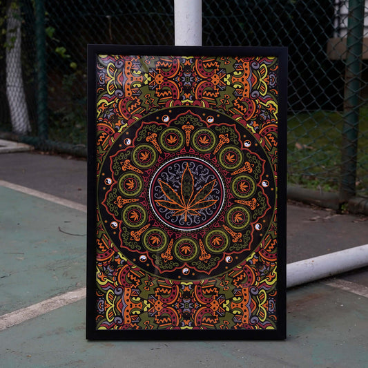 Weed Mandala Poster